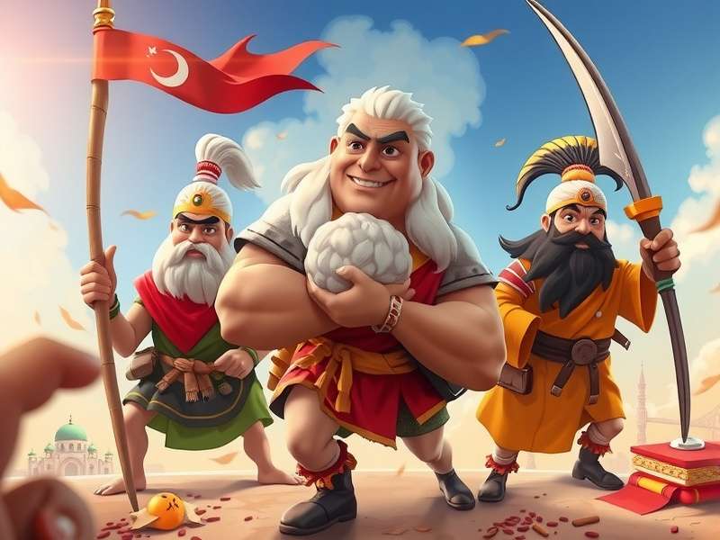 Rasgulla Warriors game characters in action